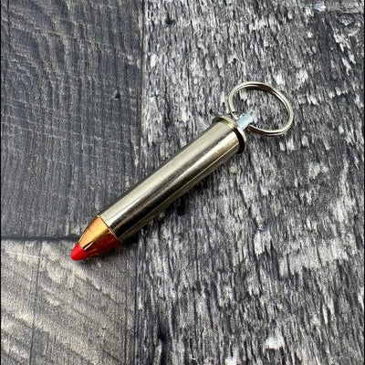 45-70 Nickle Case Bullet Keychain