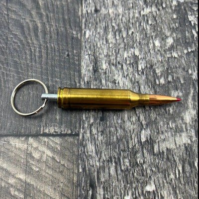 6.5 Remington Magnum Bullet Keychain