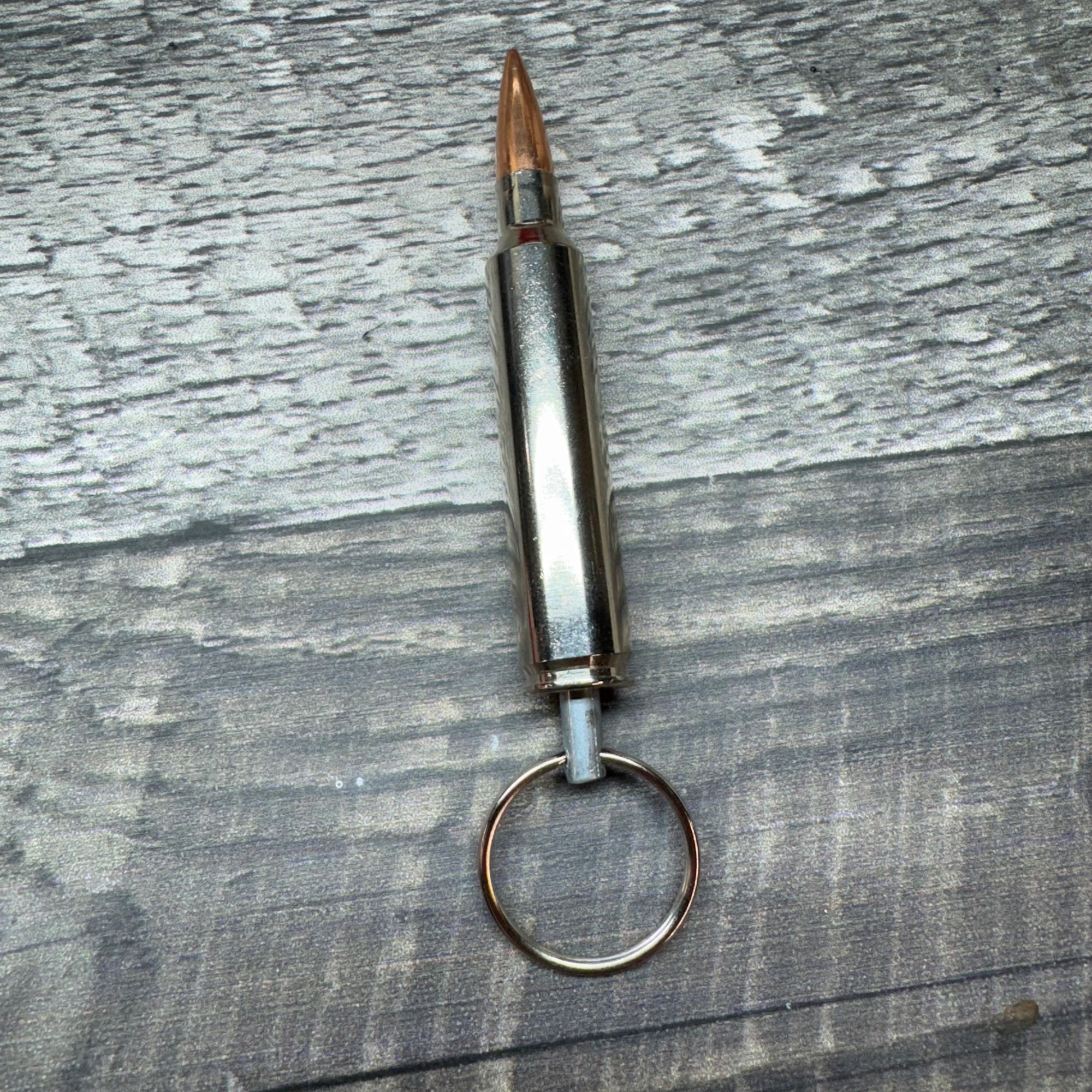 300 PRC Nickle Bullet Keychain
