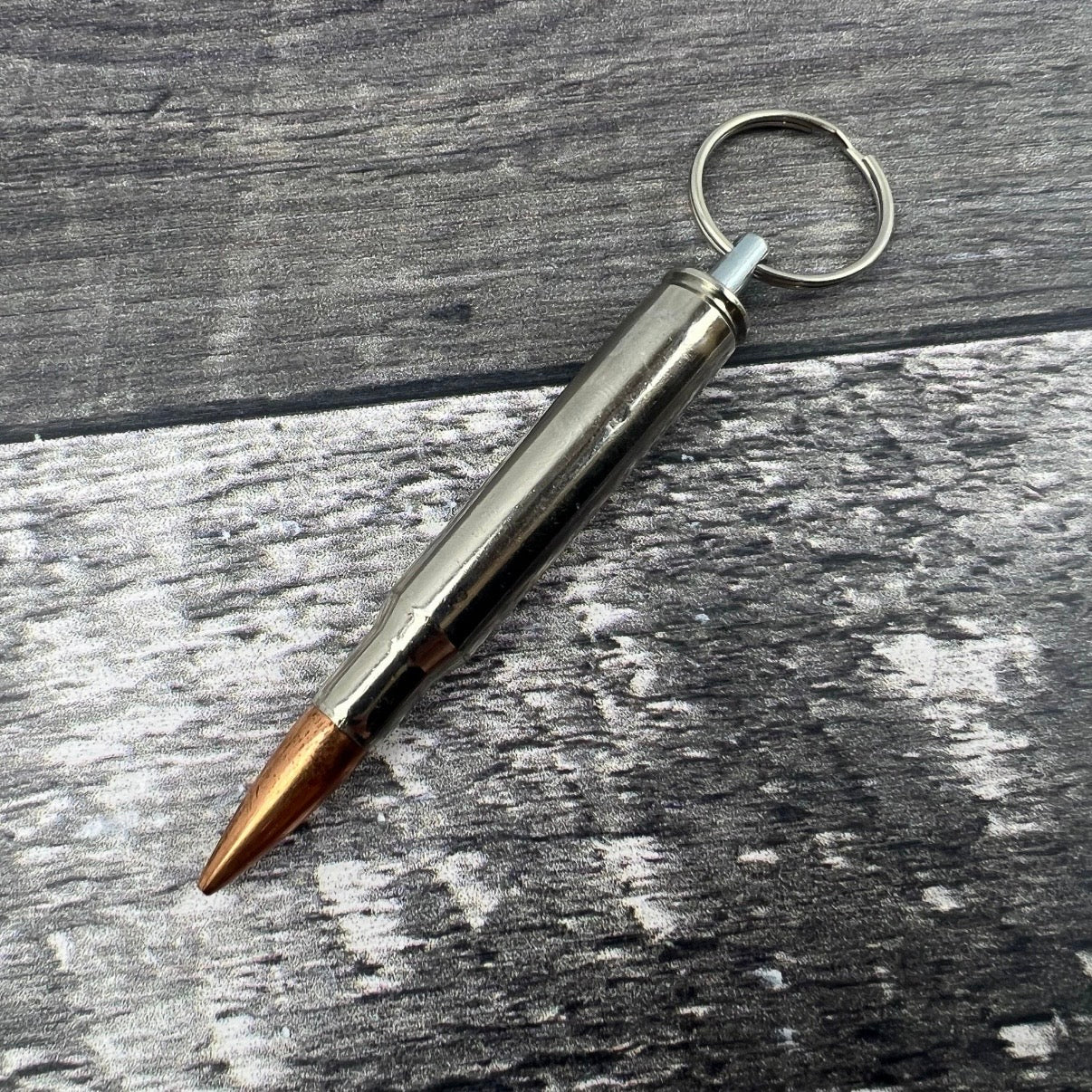 30-06 Nickle Bullet Keychain