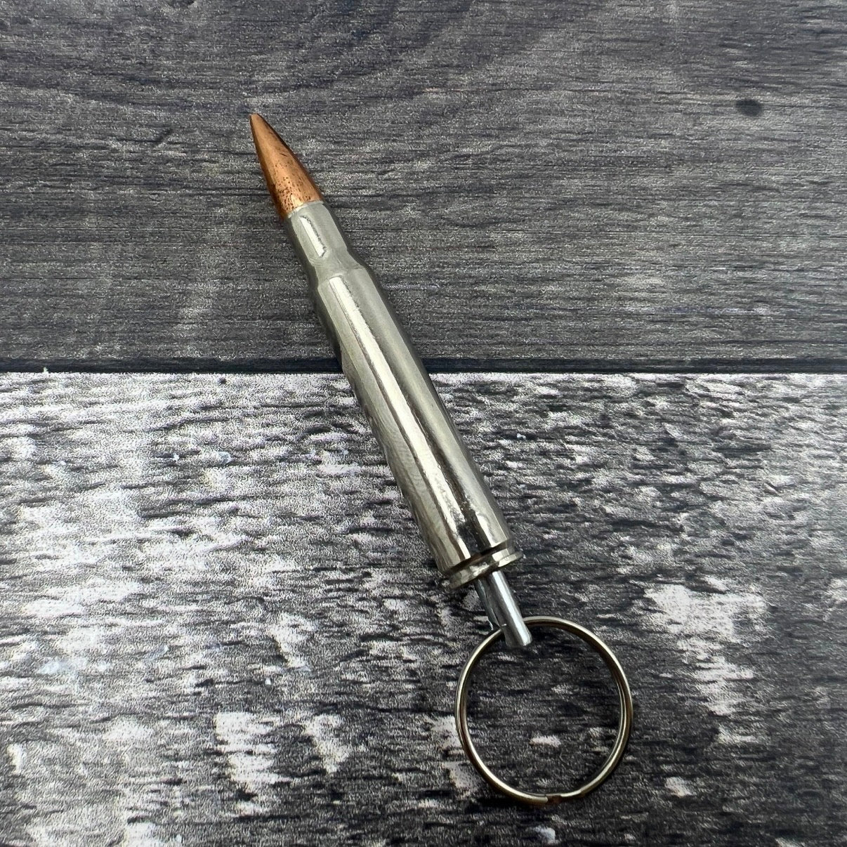 30-06 Nickle Bullet Keychain