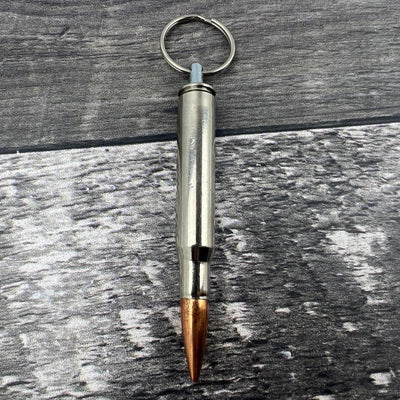30-06 Nickle Bullet Keychain
