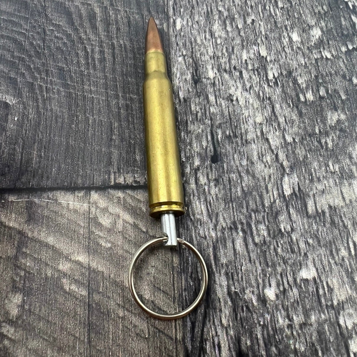 30-06 Brass Bullet Keychain