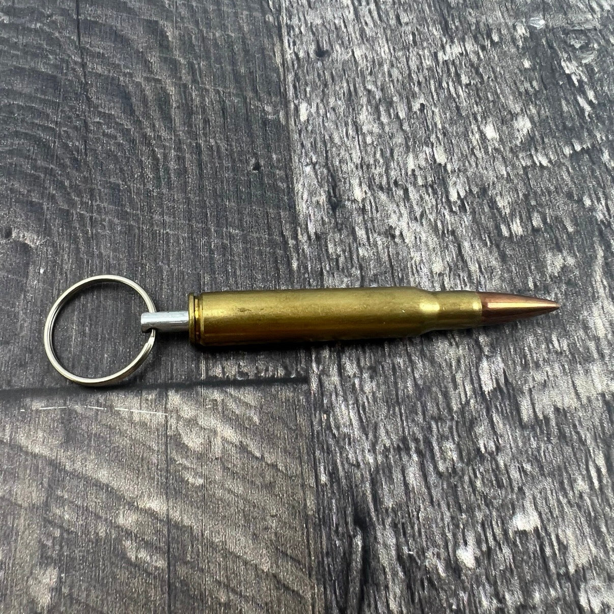 30-06 Brass Bullet Keychain