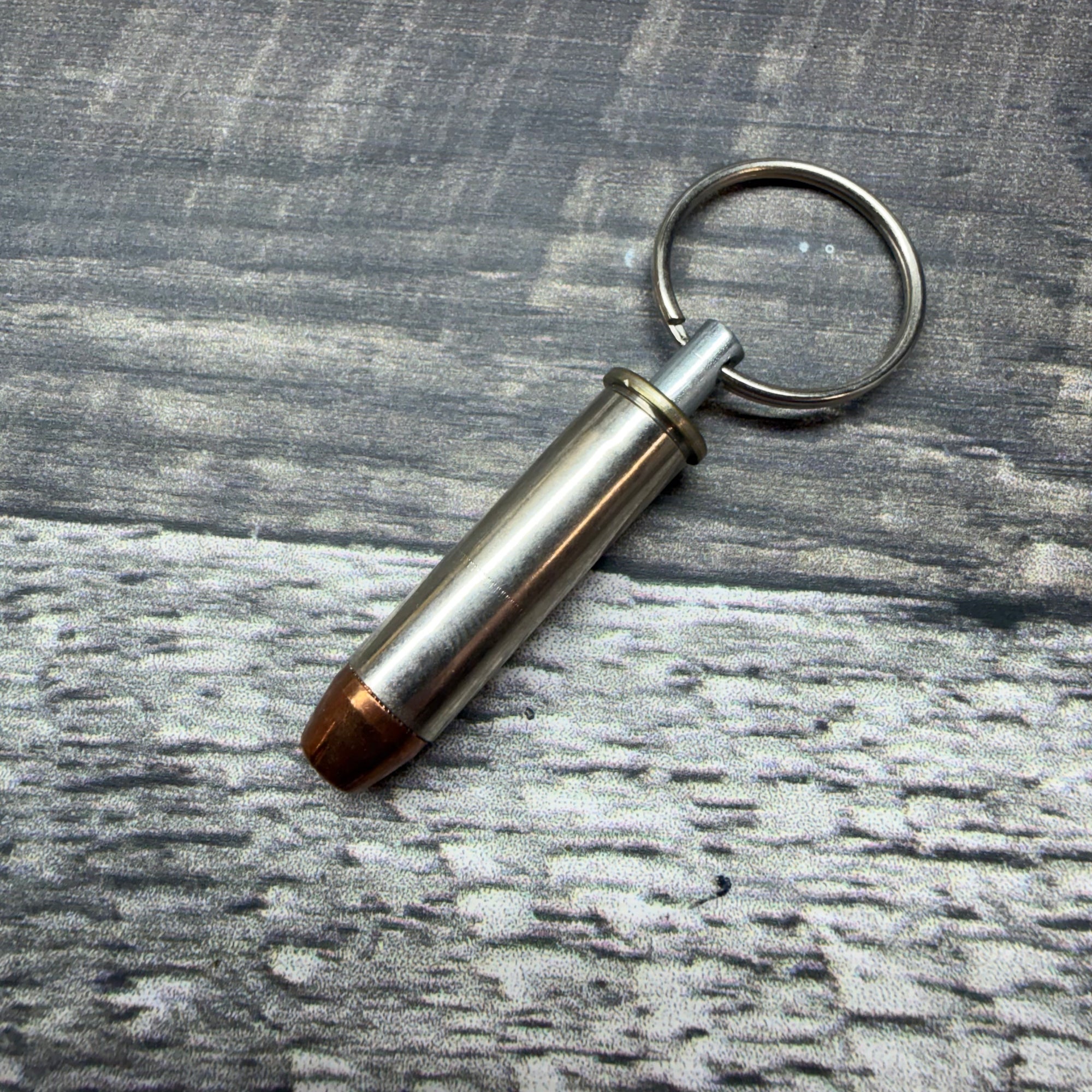 357 Magnum Nickle key chain