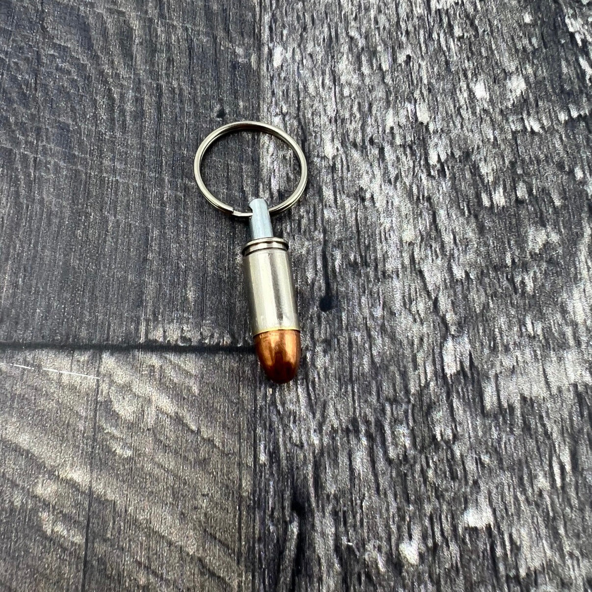 9mm Luger Nickle key chains