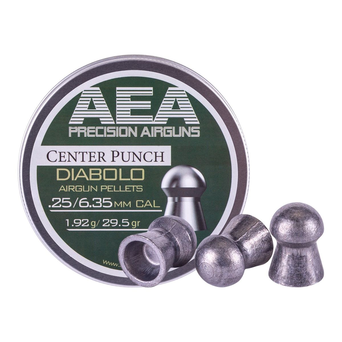 AEA Precision Center Punch Diabolo .25 Cal 29.5gr (AEA-PL-005)