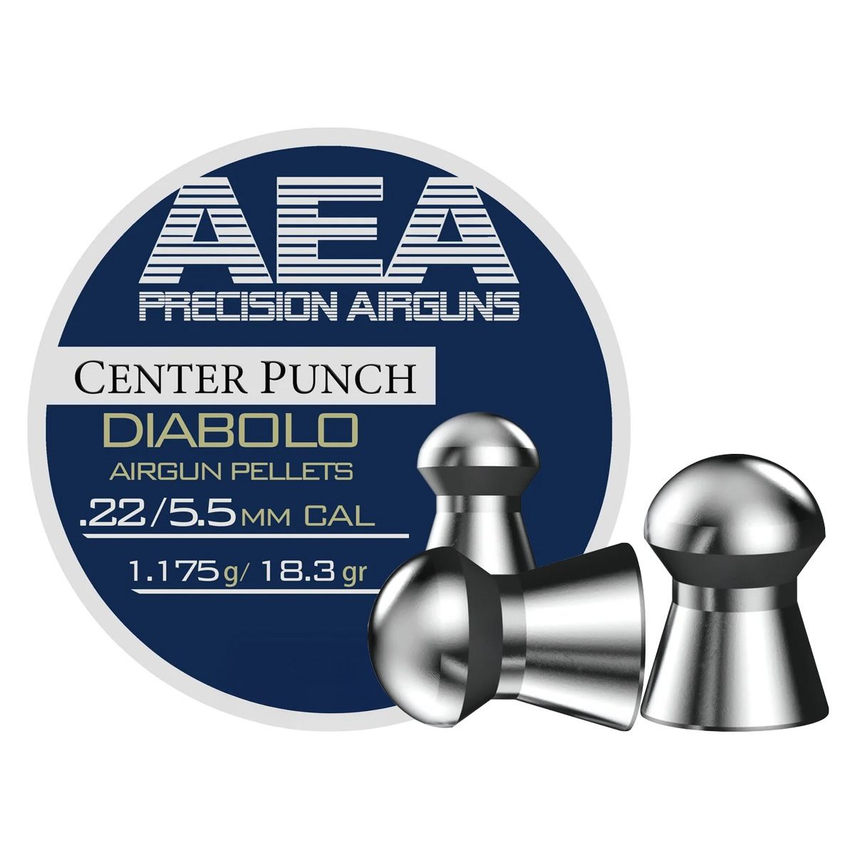 AEA Precision Center Punch Diabolo .22 Cal 18.3gr (AEA-PL-002)
