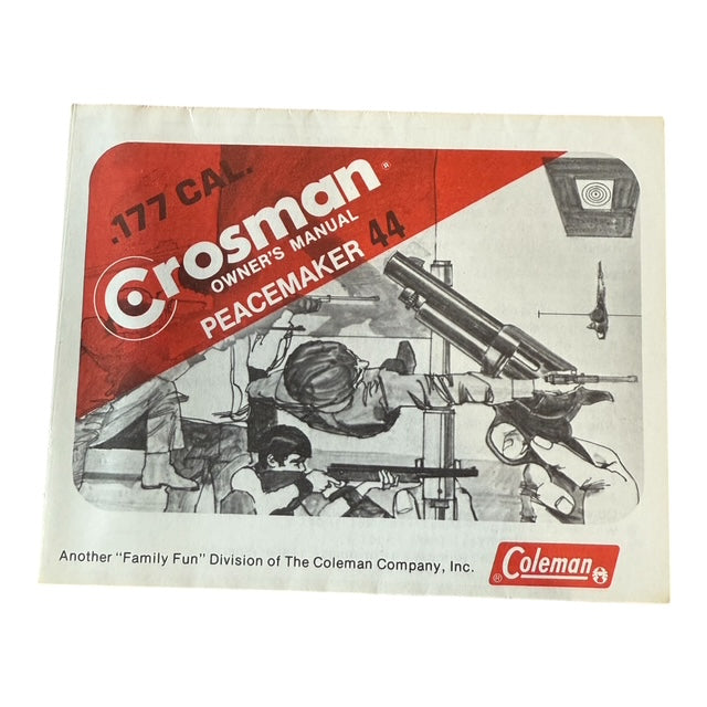 Crosman Peacemaker 44 Owners manual