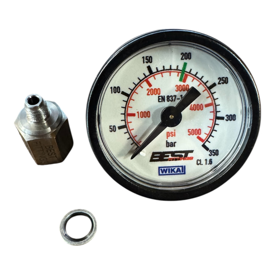 Weihrauch HW100 Regulator Port Adapter & Gauge