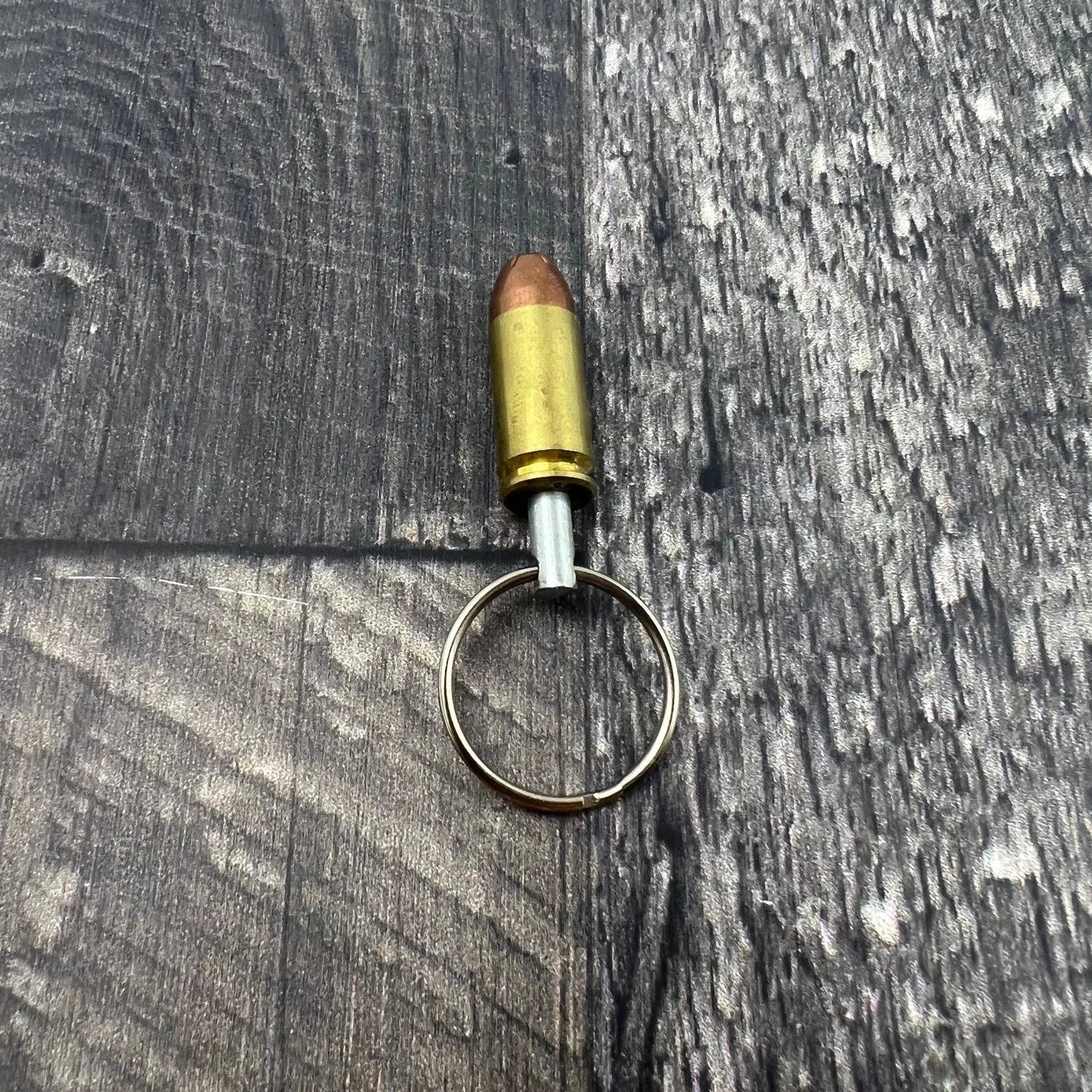 40 S&W Bullet Brass Keychain