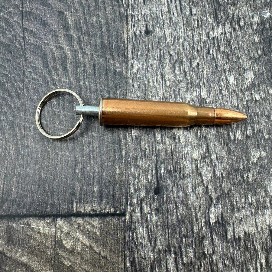 7.62x54r Bullet Copper Washed Steel Keychains