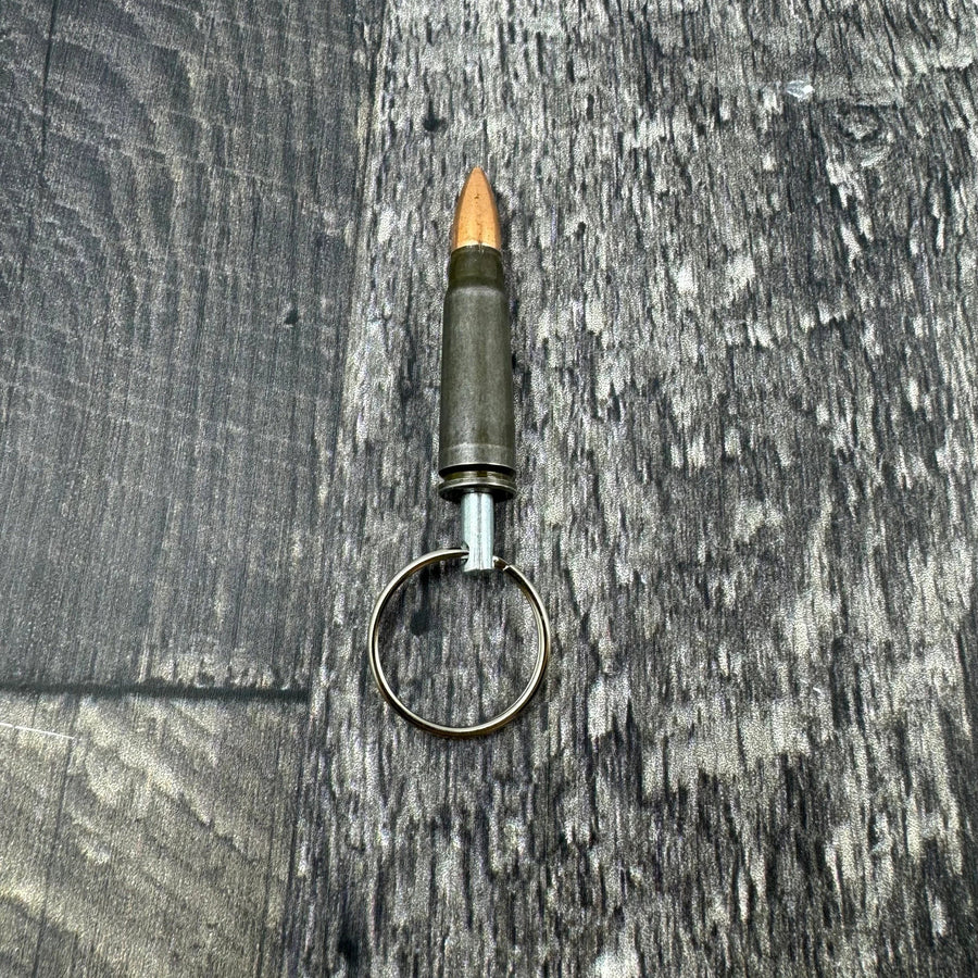 7.62x39 Bullet Laquered Steel Keychain