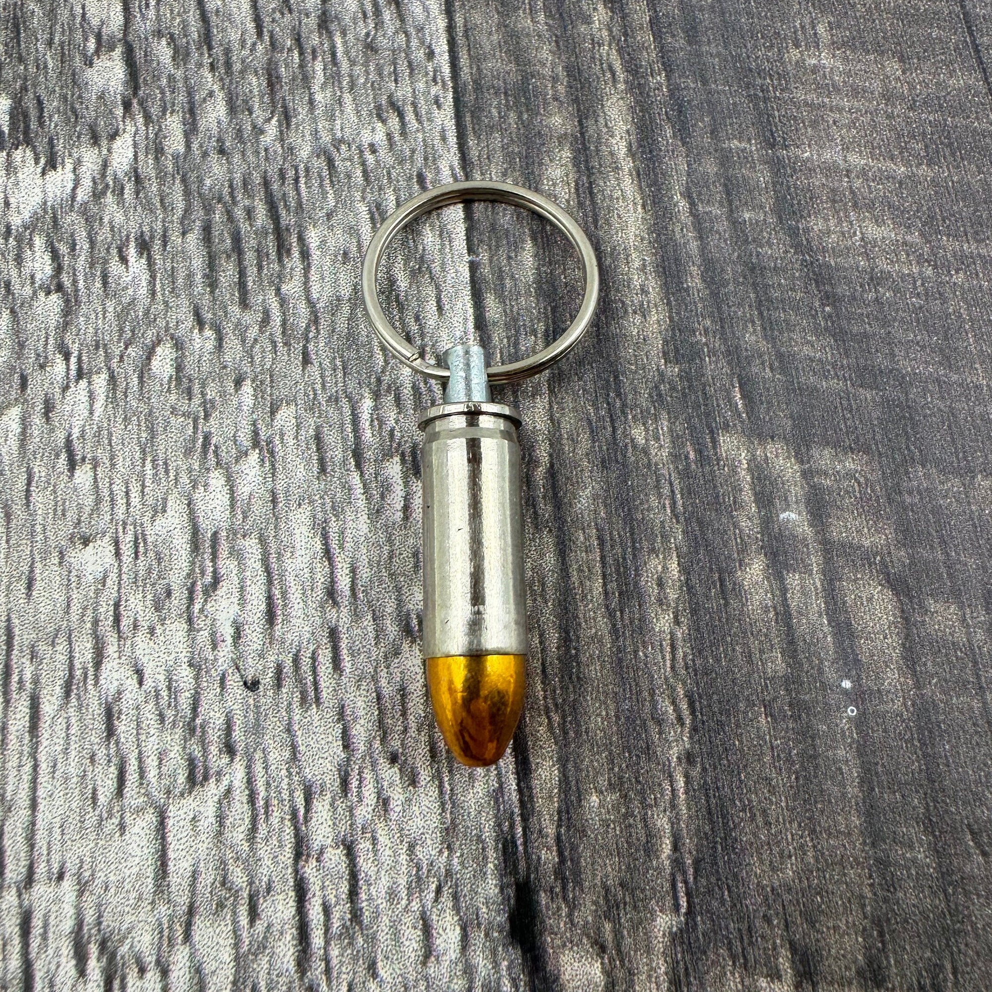 38 Super Bullet Nickle Keychain