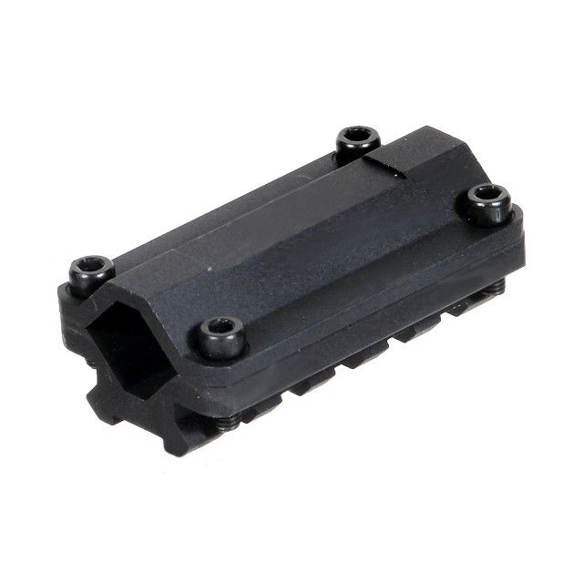 Universal Tri-rail Barrel Mount with 5 Slots (MNT-BR005S) (LEP-MN-032)