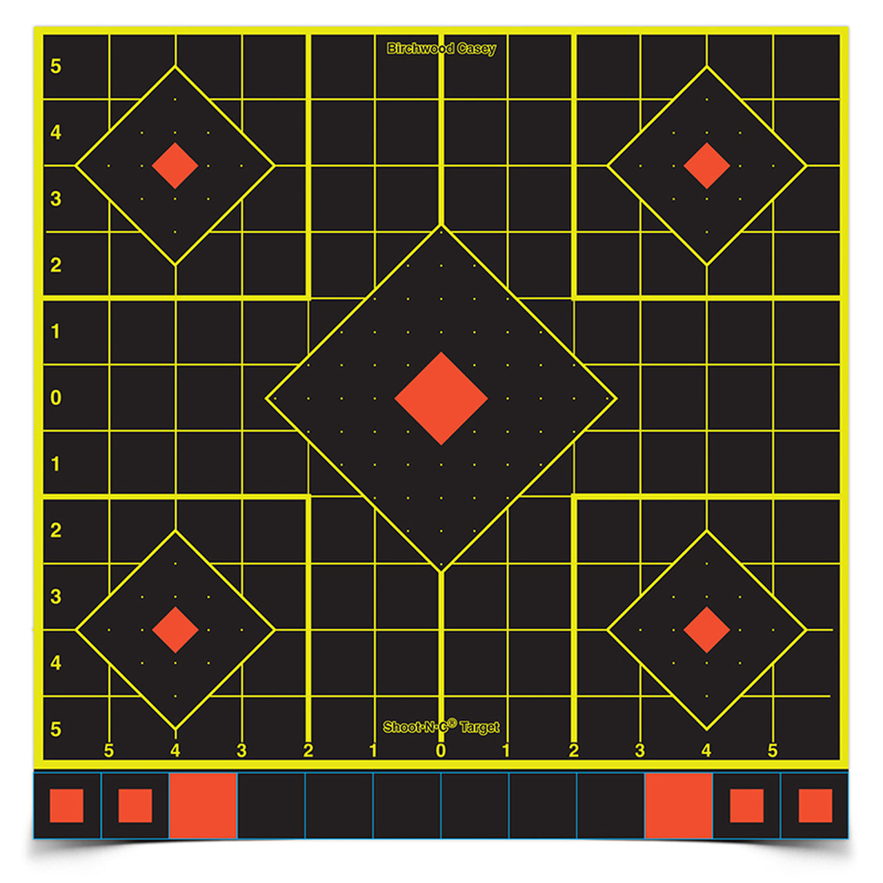 12" Bull's-Eye, 5 Targets (34207) - Shoot'N'C Self-Adhesive Targets (BRC-TR-020)