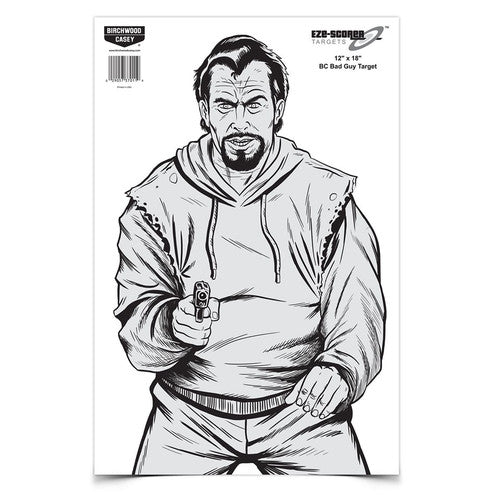 12 X 18 BC BAD GUY TARGET, 10 TARGETS (37205)(BRC-TR-027)