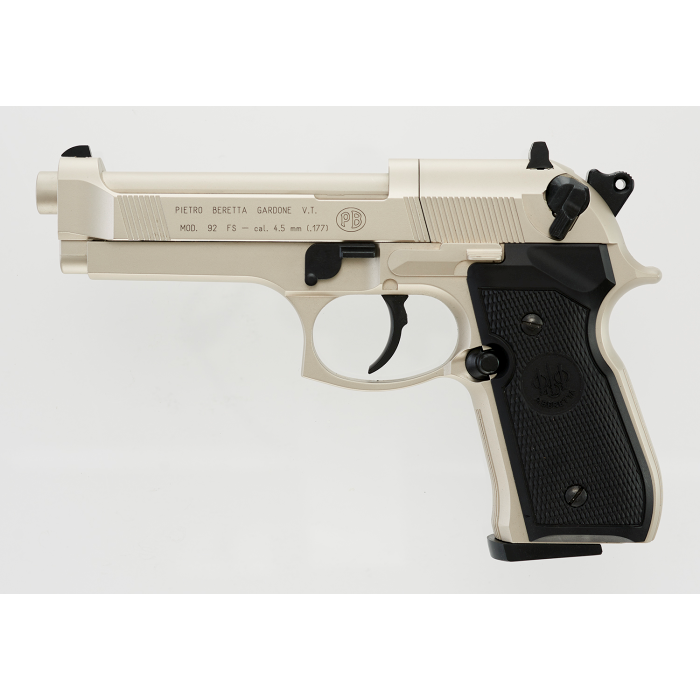 BERETTA M 92 FS NICKEL/BLACK (Consignment) (739)