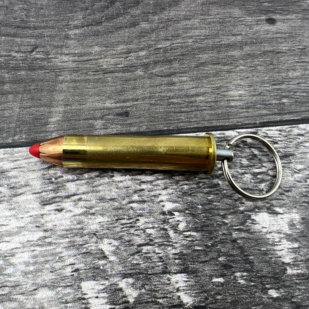 45-70 Brass Case Bullet Keychain