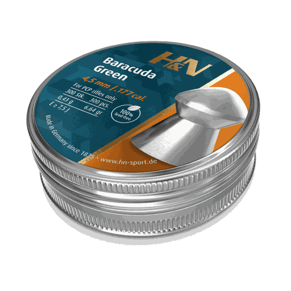 Baracuda Green 4.50mm .177 (HAN-PL-029)