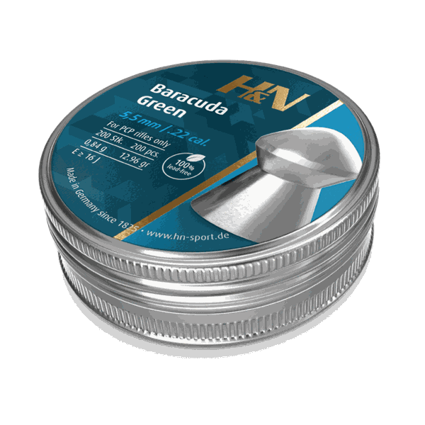 Baracuda Green 5.50mm .22 (HAN-PL-028)