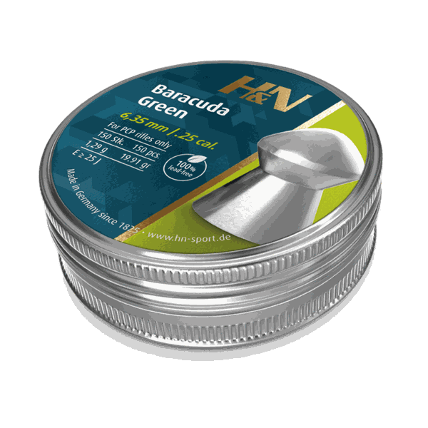 Baracuda Green 6.35mm .25 (HAN-PL-125)