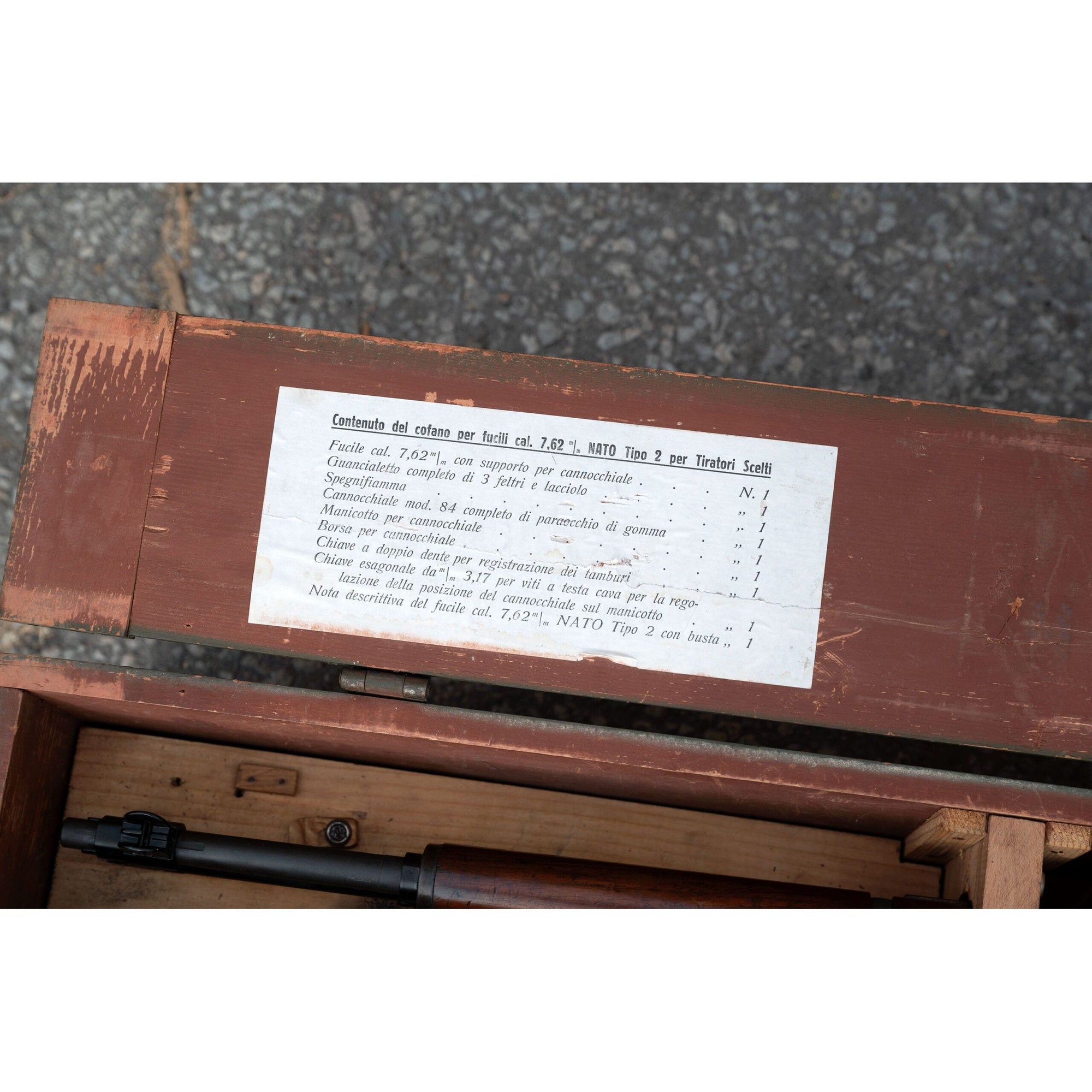M1 Garand Springfield Tipo 2 .308 WIN 24″ Wood - Italian (M1G-CF-001) With Wooden crate