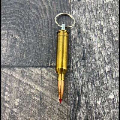 6.5 Remington Magnum Bullet Keychain