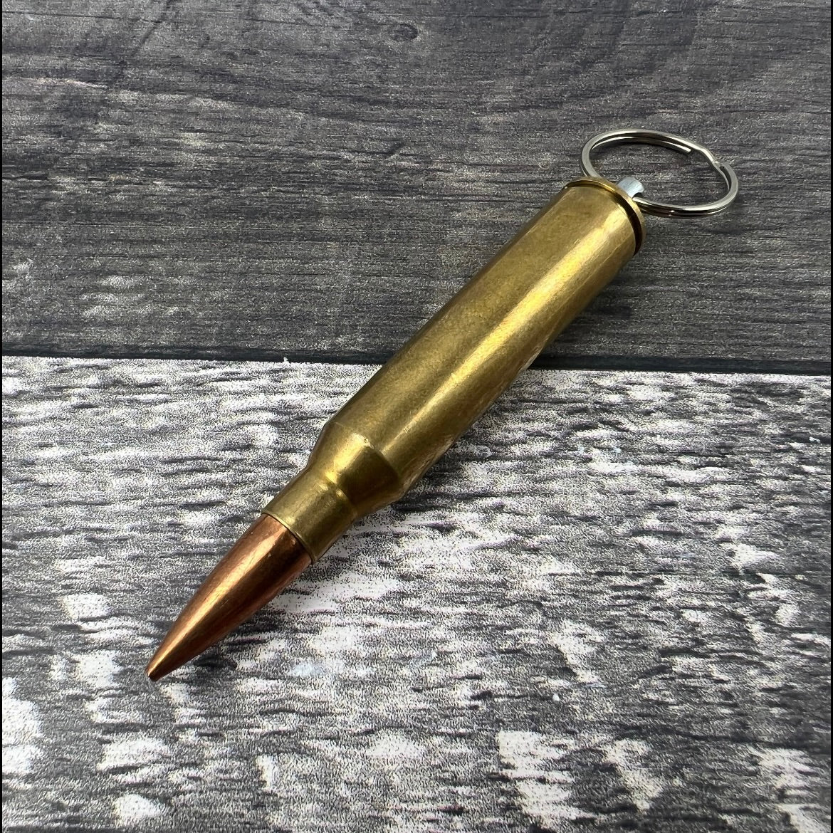 338 Lapua Magnum Bullet Keychain