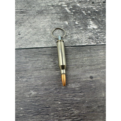 243 Winchester Nickle Bullet Keychain