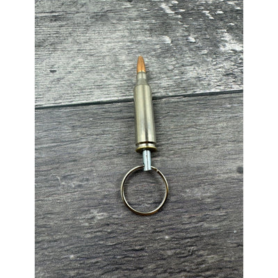 243 Winchester Nickle Bullet Keychain