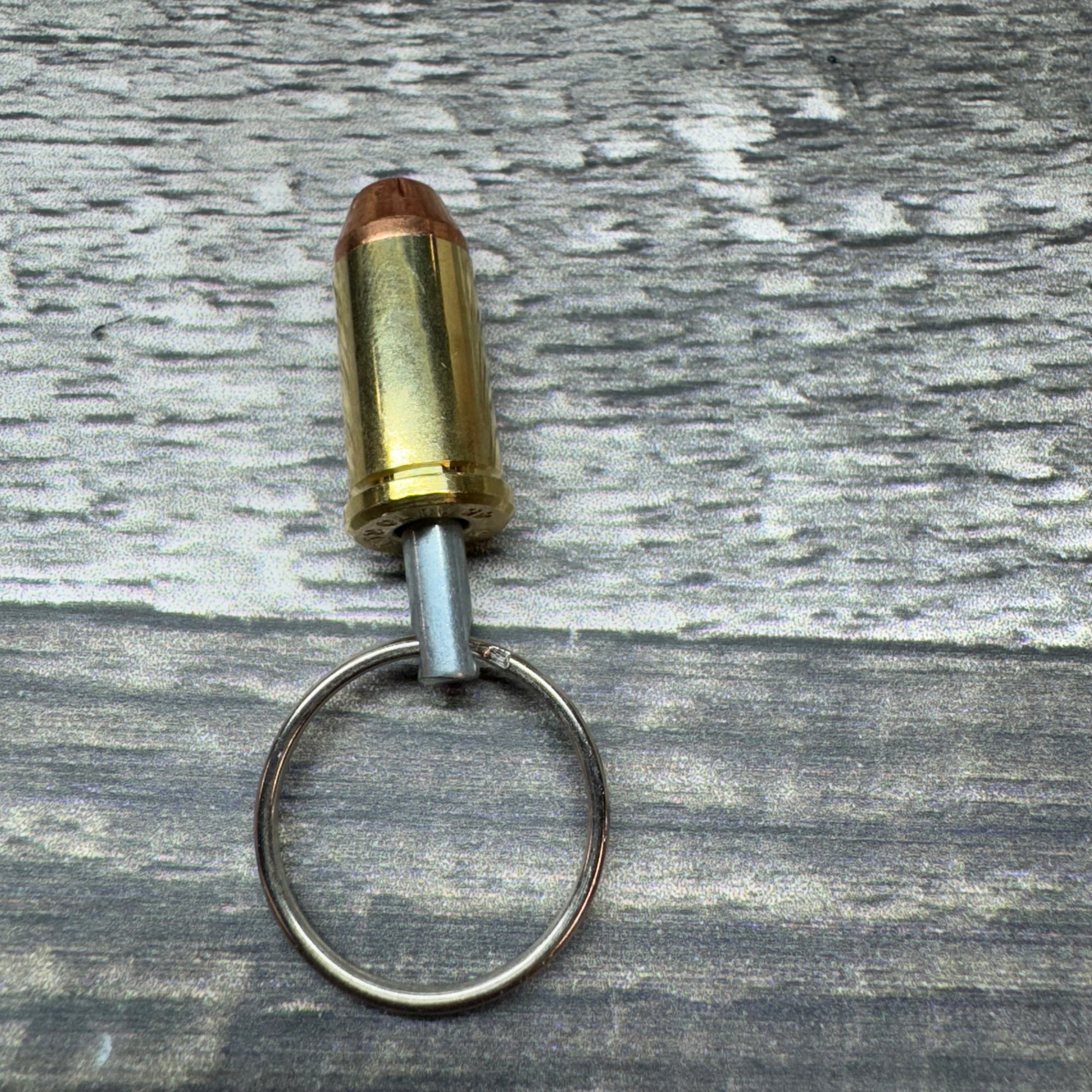 45 Auto Rim Bullet Keychain
