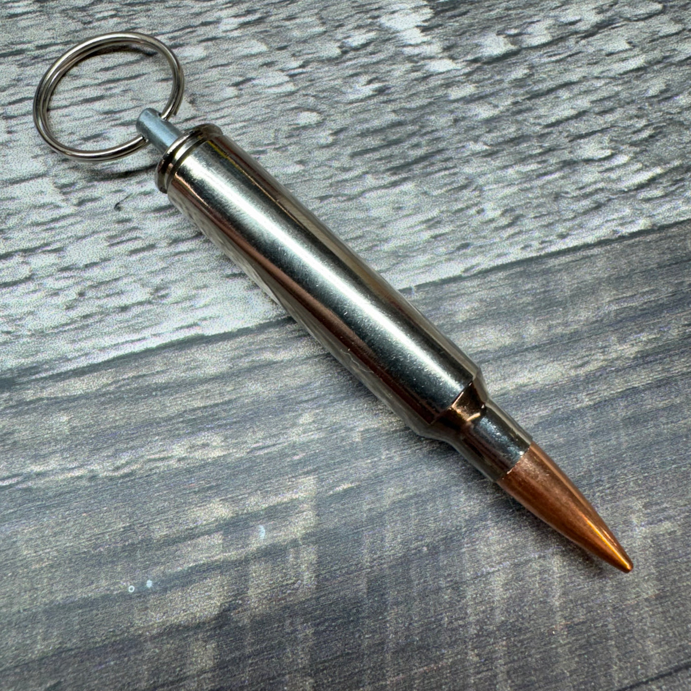 300 PRC Nickle Bullet Keychain