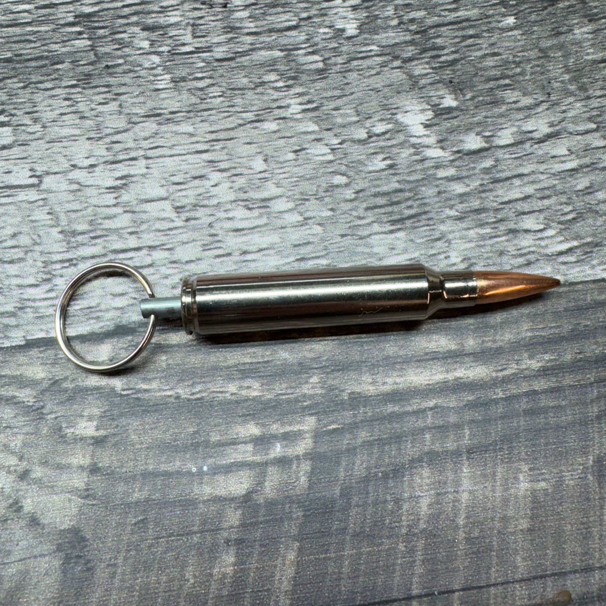 300 PRC Nickle Bullet Keychain