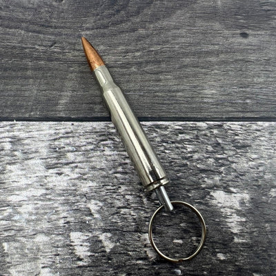 30-06 Nickle Bullet Keychain