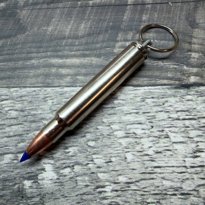 375 Remington Ultra Magnum Bullet Key Chain