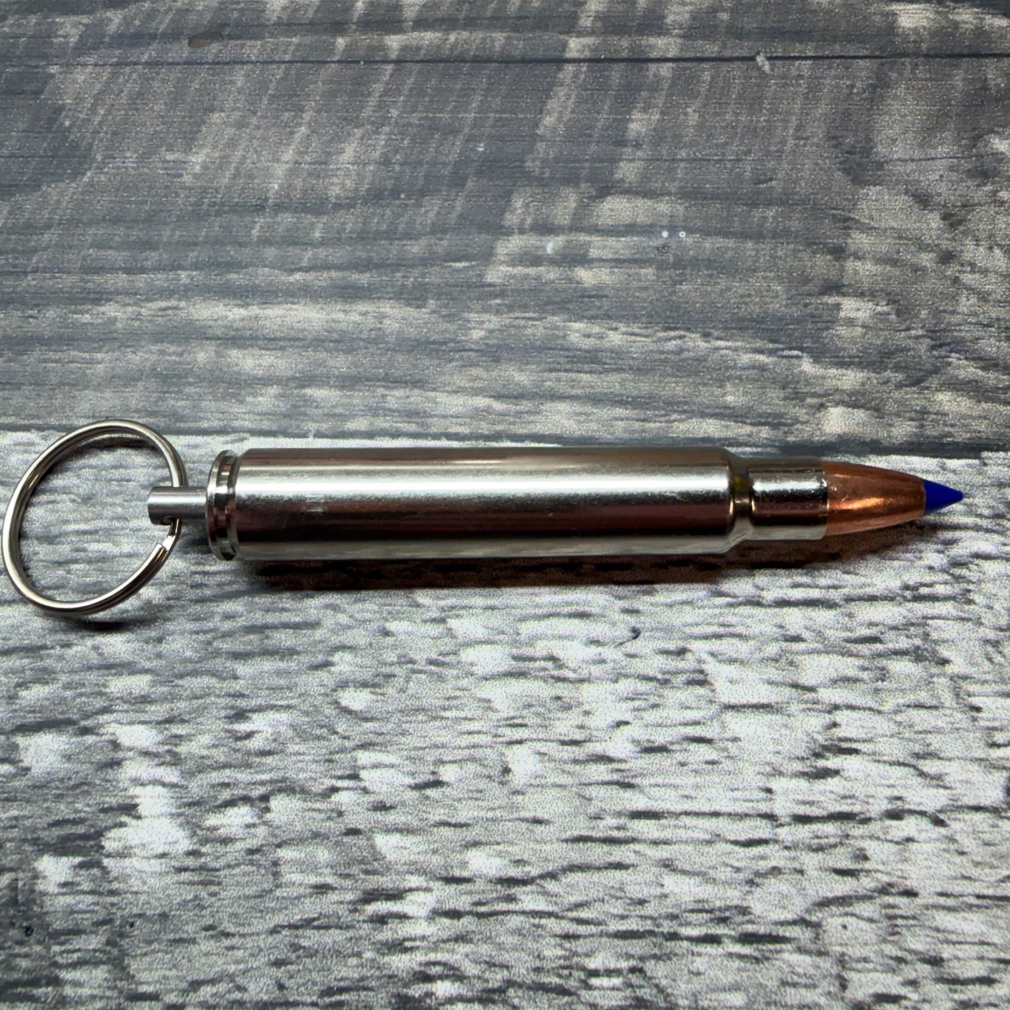 375 Remington Ultra Magnum Bullet Key Chain