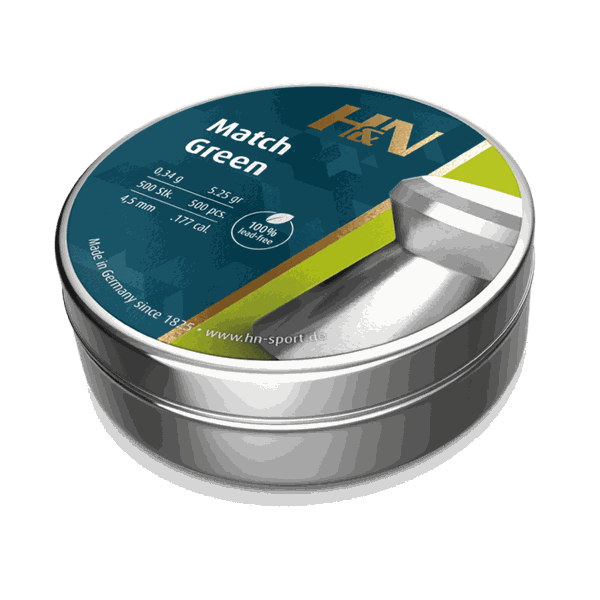Match Green .177 4.50 (HAN-PL-097)
