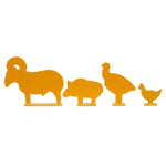 Air Venturi Airgun Slynger Metal Silhouette Targets (AVN-AC-016)
