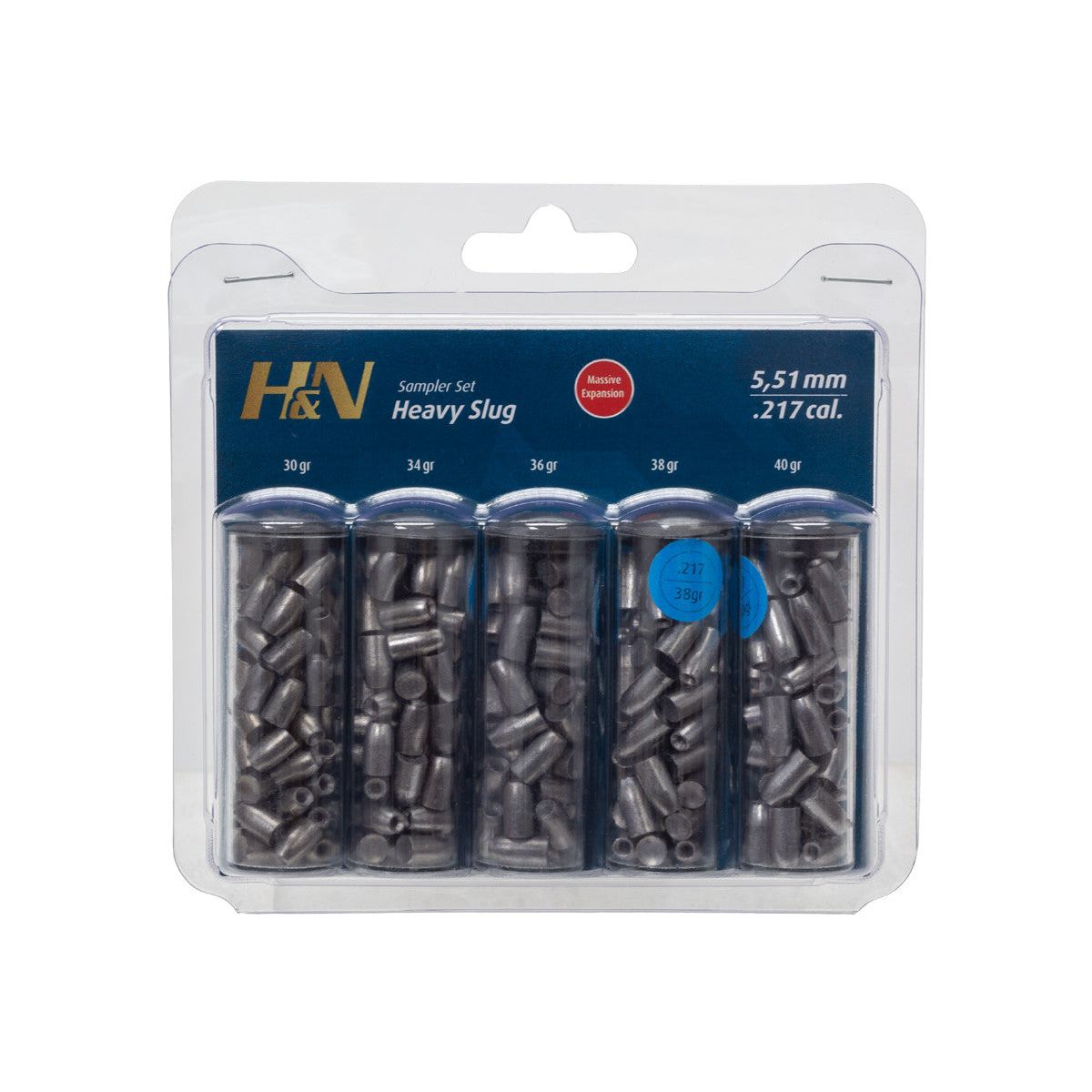 H&N Slug HP Heavy Sampler .217 Cal (HAN-PL-194)