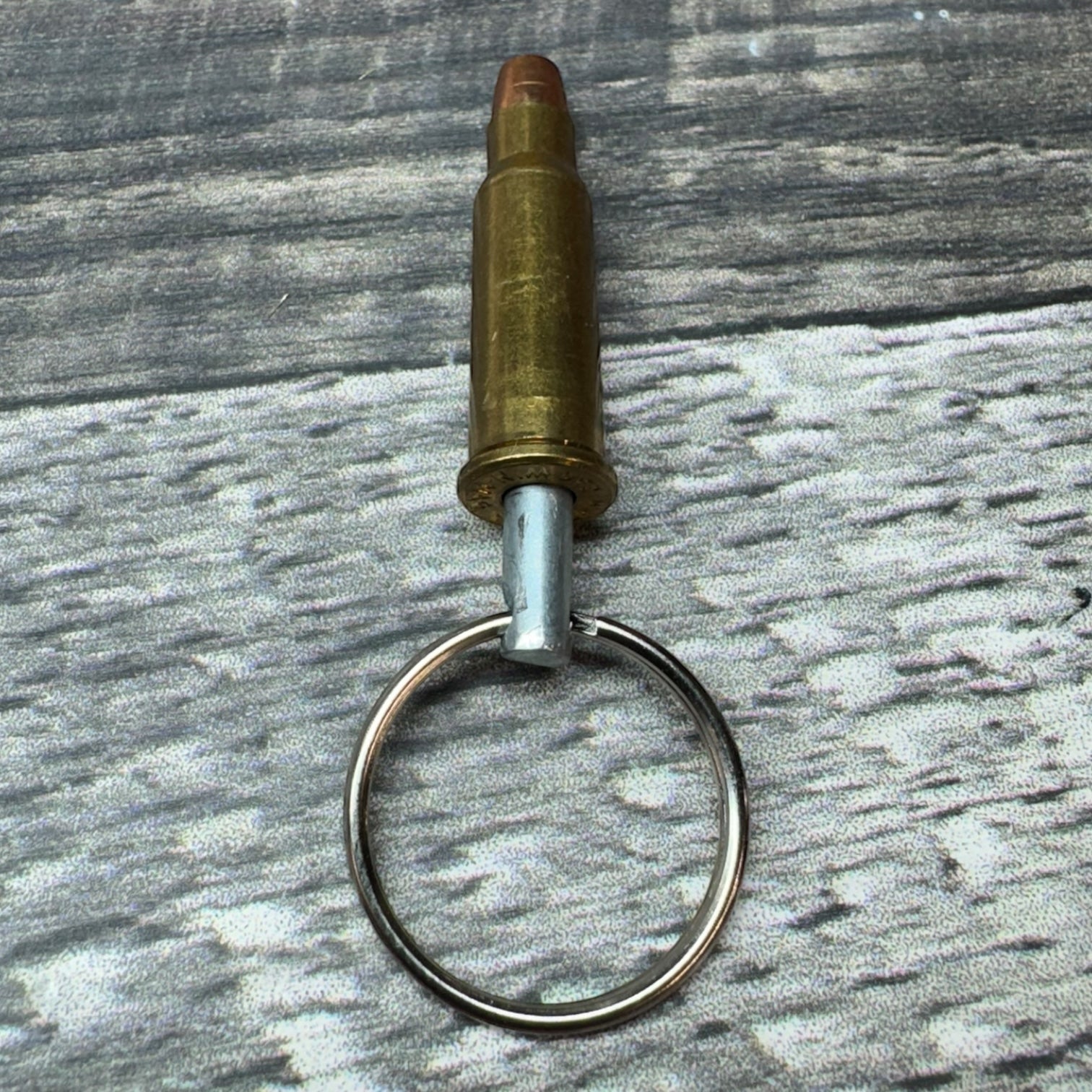 256 Winchester Magnum Bullet Keychain
