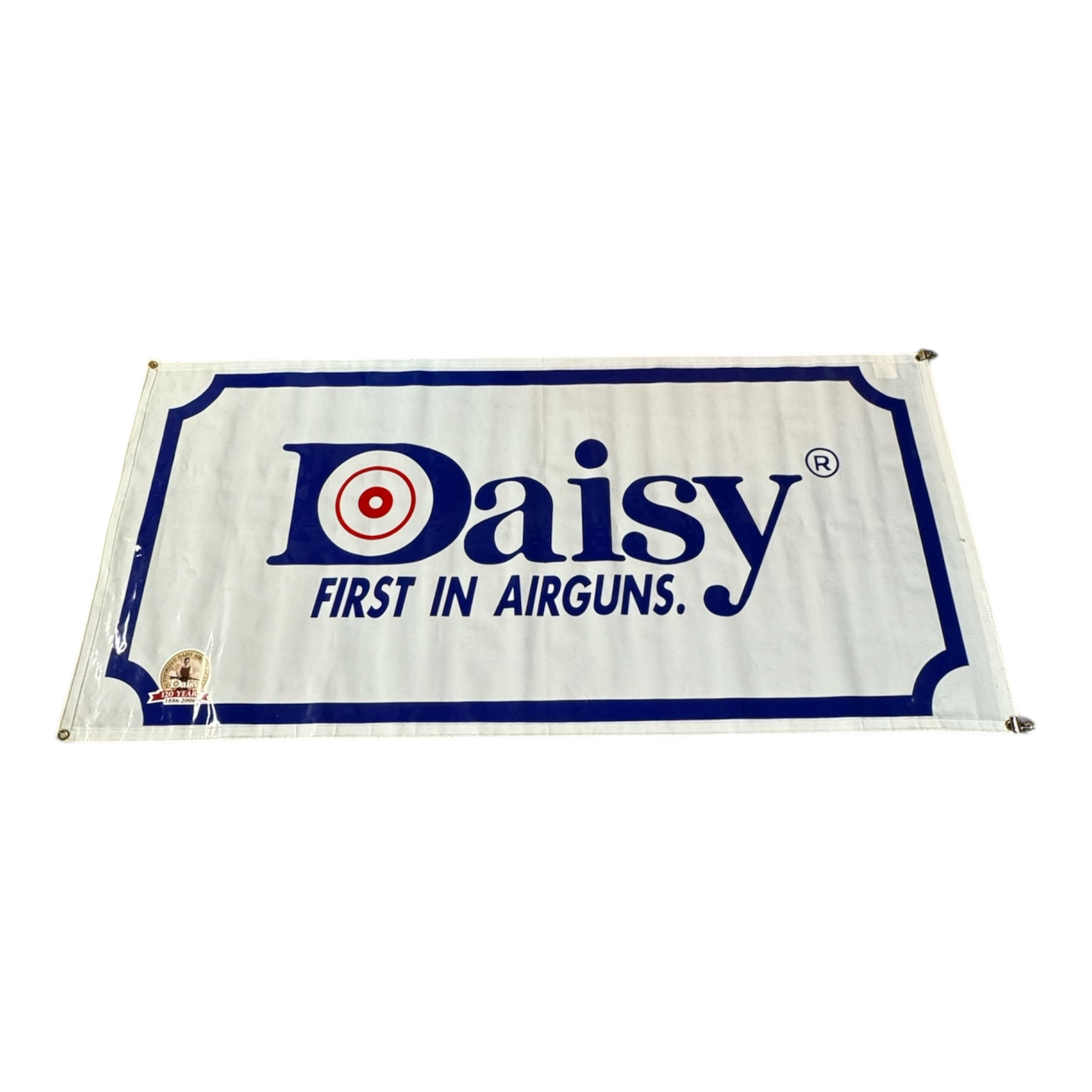 Daisy first in airguns 120th anniversary banner (163) (Consignment)