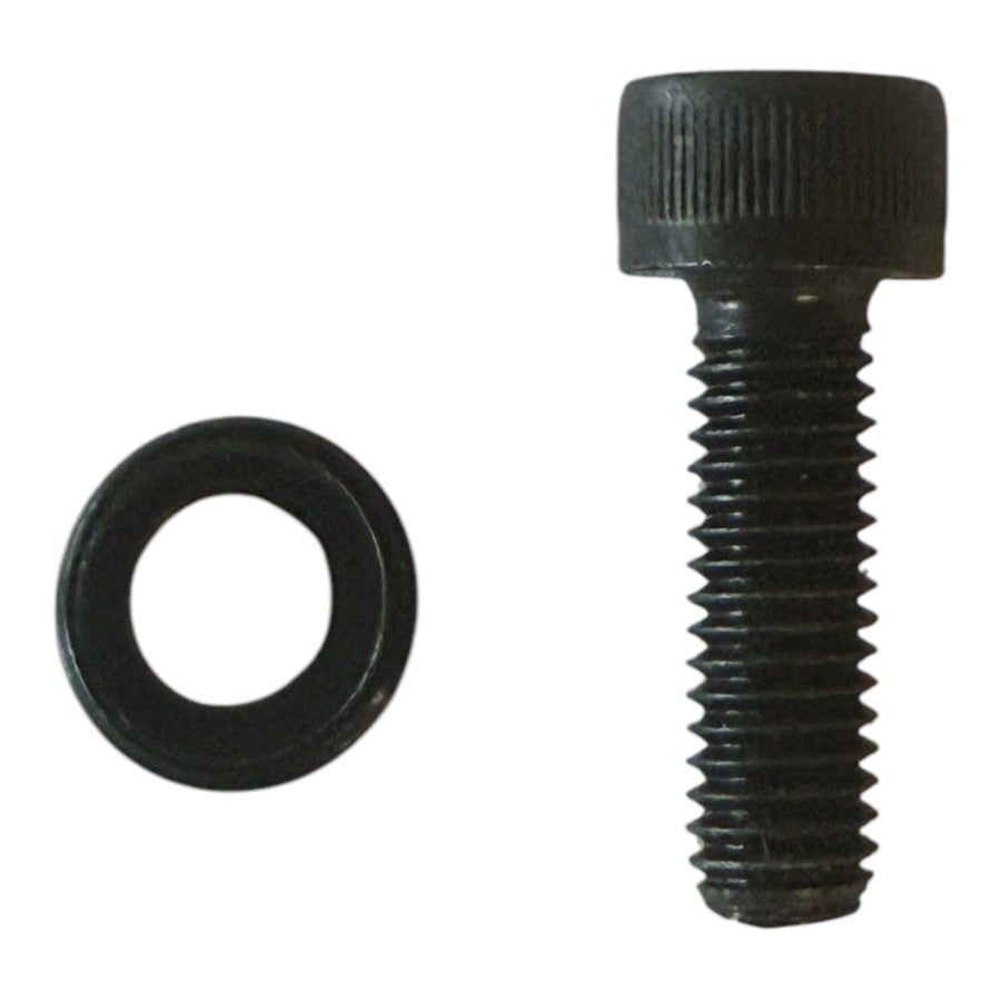 Valve block screw and washer