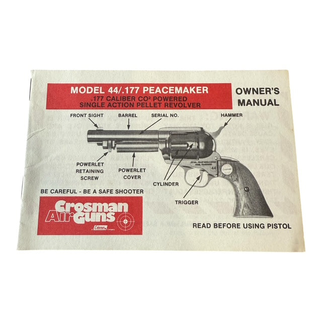 Crosman Peacemaker 44 Owners manual