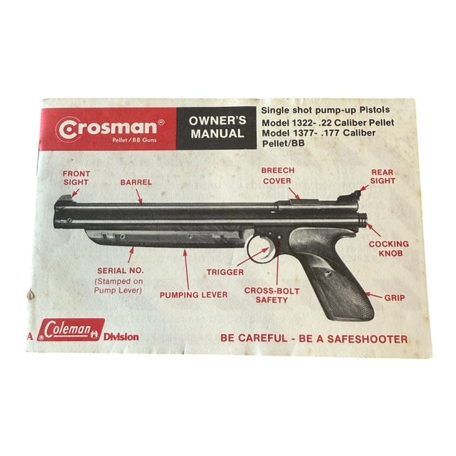 Crosman 1322 & 1377 Owners manual