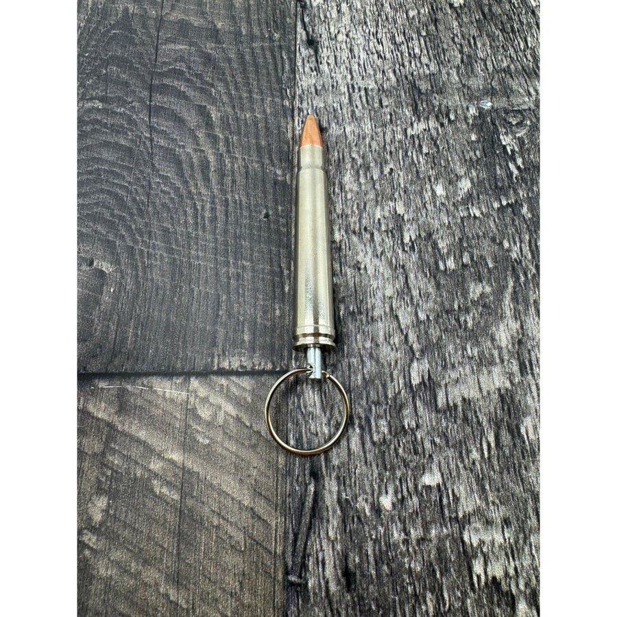375 H&H Magnum Nickle Bullet Keychains