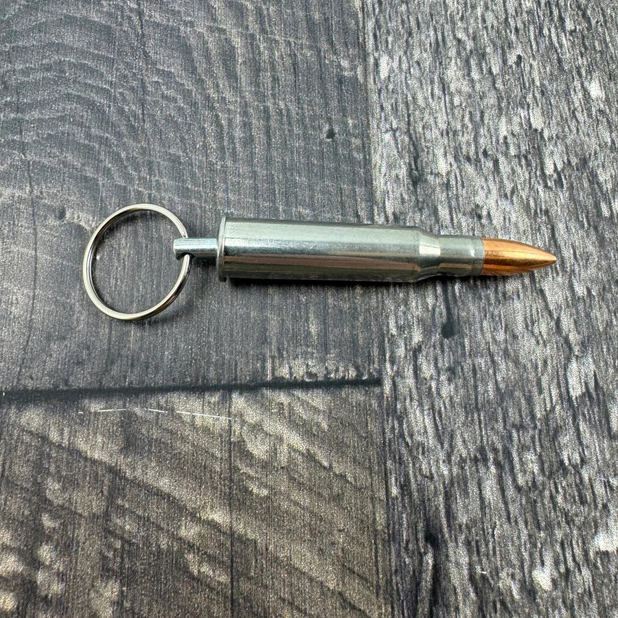 7.62x54r Bullet Polished Steel Keychains