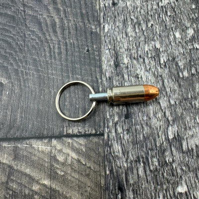 40 S&W Bullet Nickle Keychain