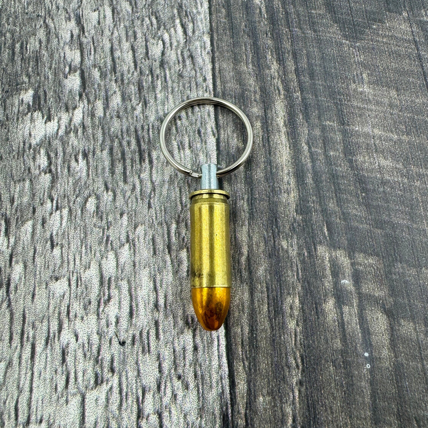 38 Super Bullet Brass Keychain