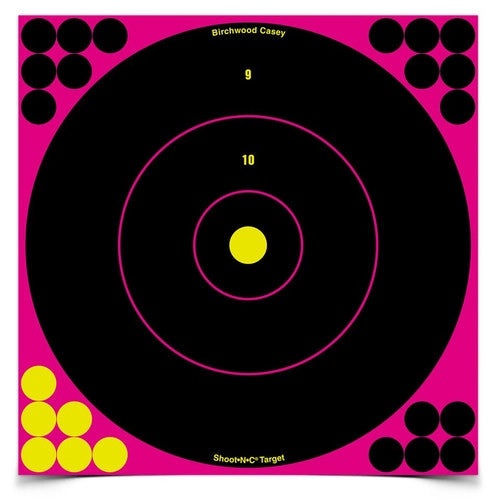 12 INCH PINK BULL'S-EYE, 5 TARGETS - 120 PASTERS (34027)(BRC-TR-024)